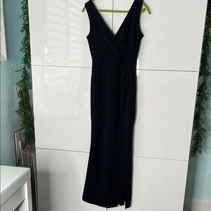 Elegant Black Sleeveless Maxi Dress